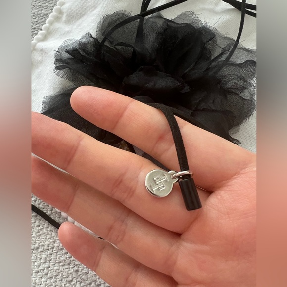 LELET NY Rosetta Nyla Flower Choker in Black New in Box - Picture 10 of 10